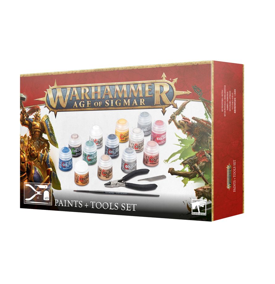 Age of Sigmar Paints + Tools Set