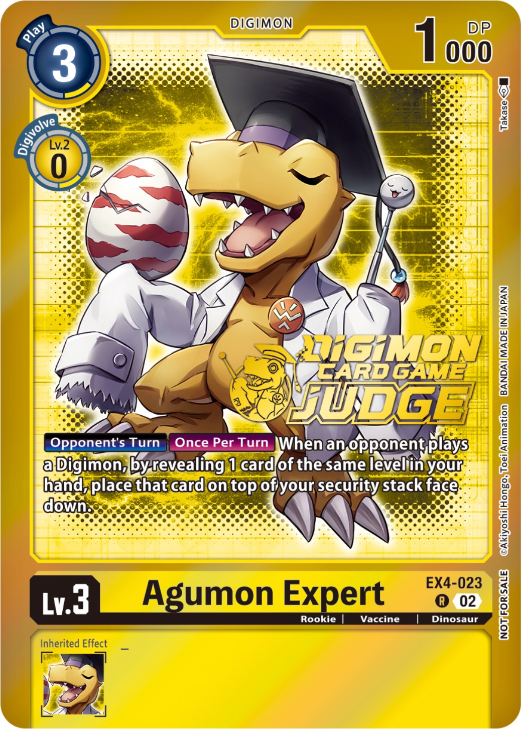 Agumon Expert [EX4-023] (Judge Pack 4) [Alternative Being Booster Prom –  Boutique Le Chevalier