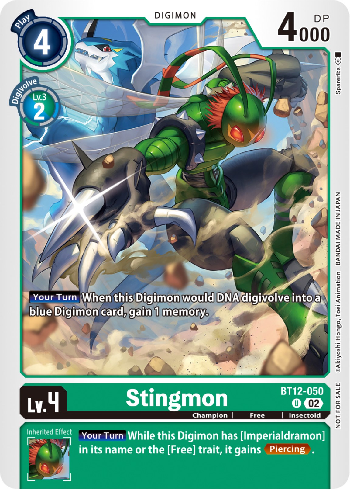 Stingmon [BT12-050] (NYCC 2023 Demo Deck) [Across Time] – Boutique Le  Chevalier