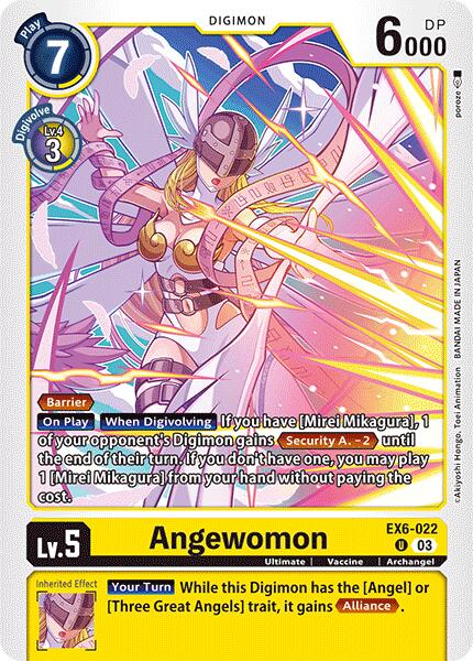digimon card game infernal ascension Angewomon [EX6-022] [Infernal Ascension] – Boutique Le Chevalier