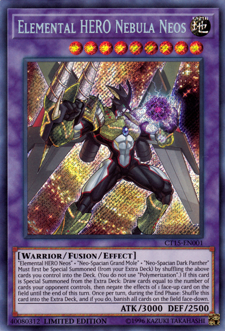 yugioh new elemental hero cards Elemental Hero Nebula Neos [CT15-EN001] Secret Rare – Boutique Le Chevalier