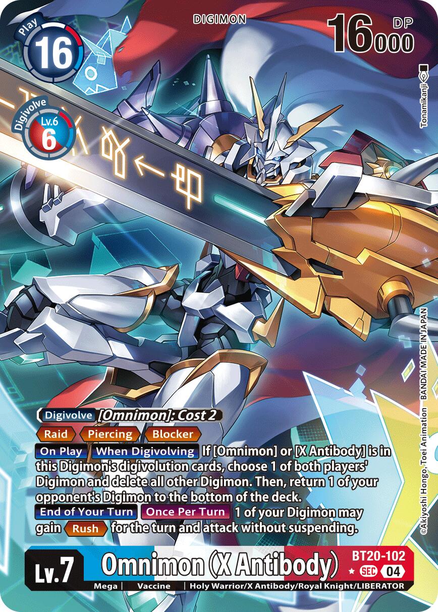 x antibody digimon card Omnimon [BT20-102] (X Antibody) (Alternate Art) [Release Special Boost –  Boutique Le Chevalier
