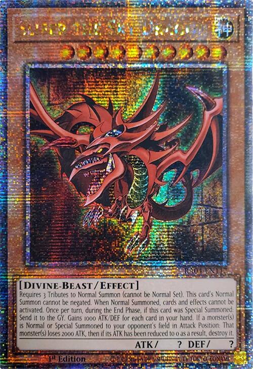 Slifer the Sky Dragon [RA04-EN117] Quarter Century Secret Rare – Boutique  Le Chevalier
