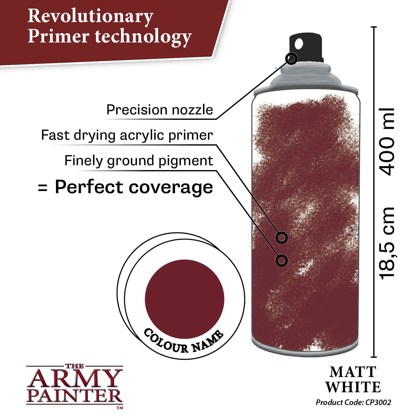 Army Painter Sprays - Colour Primer: Matt White