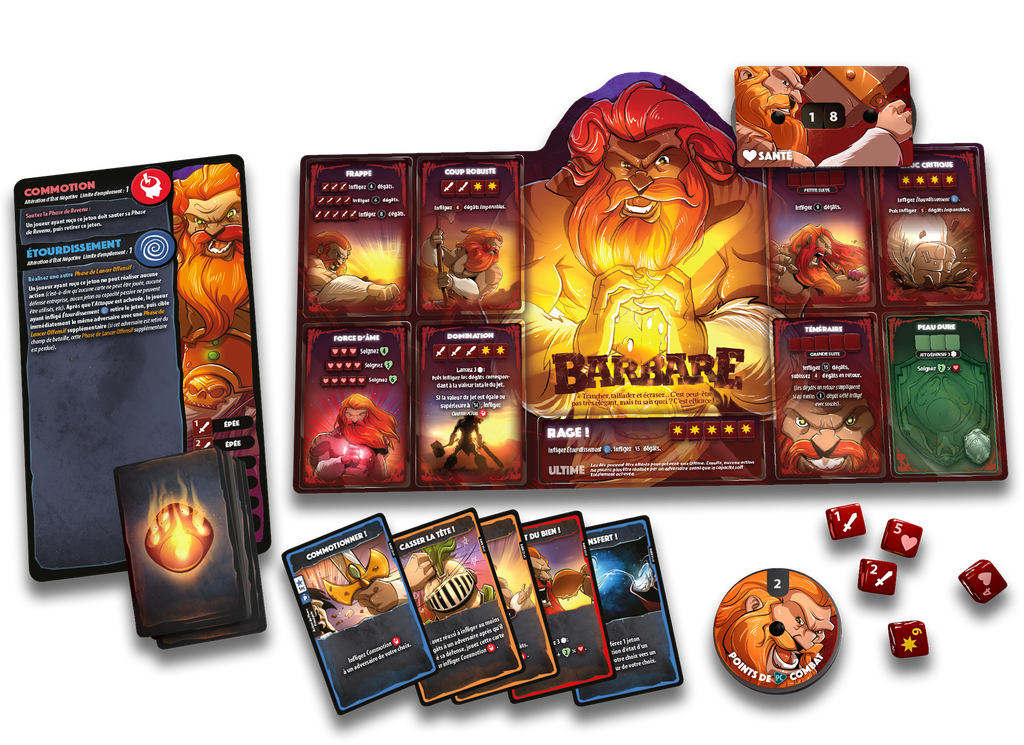 Dice Throne - Barbare vs Elfe Lunaire (FR)