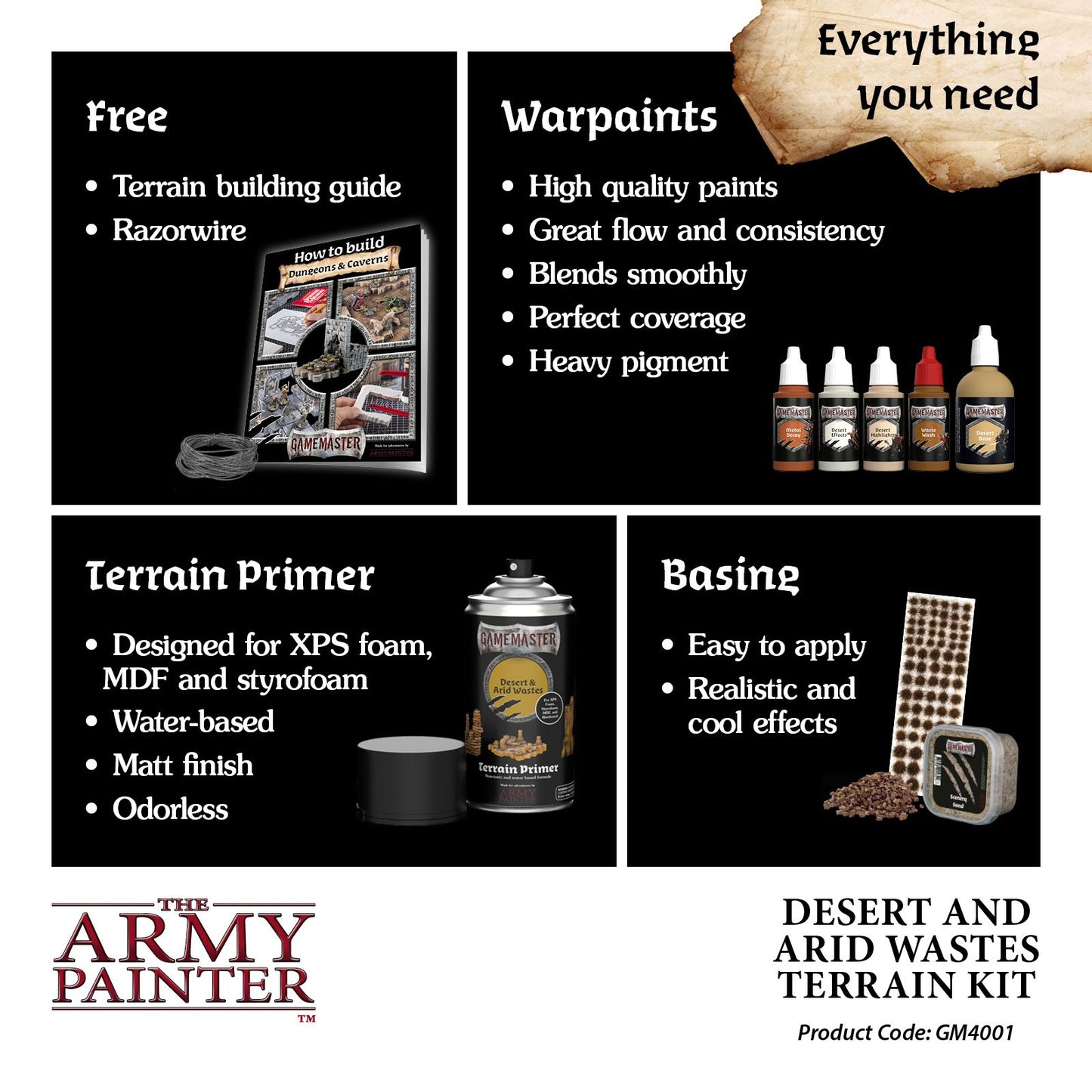 Army Painter Gamemaster - Desert & Arid Wastes Terrain Kit