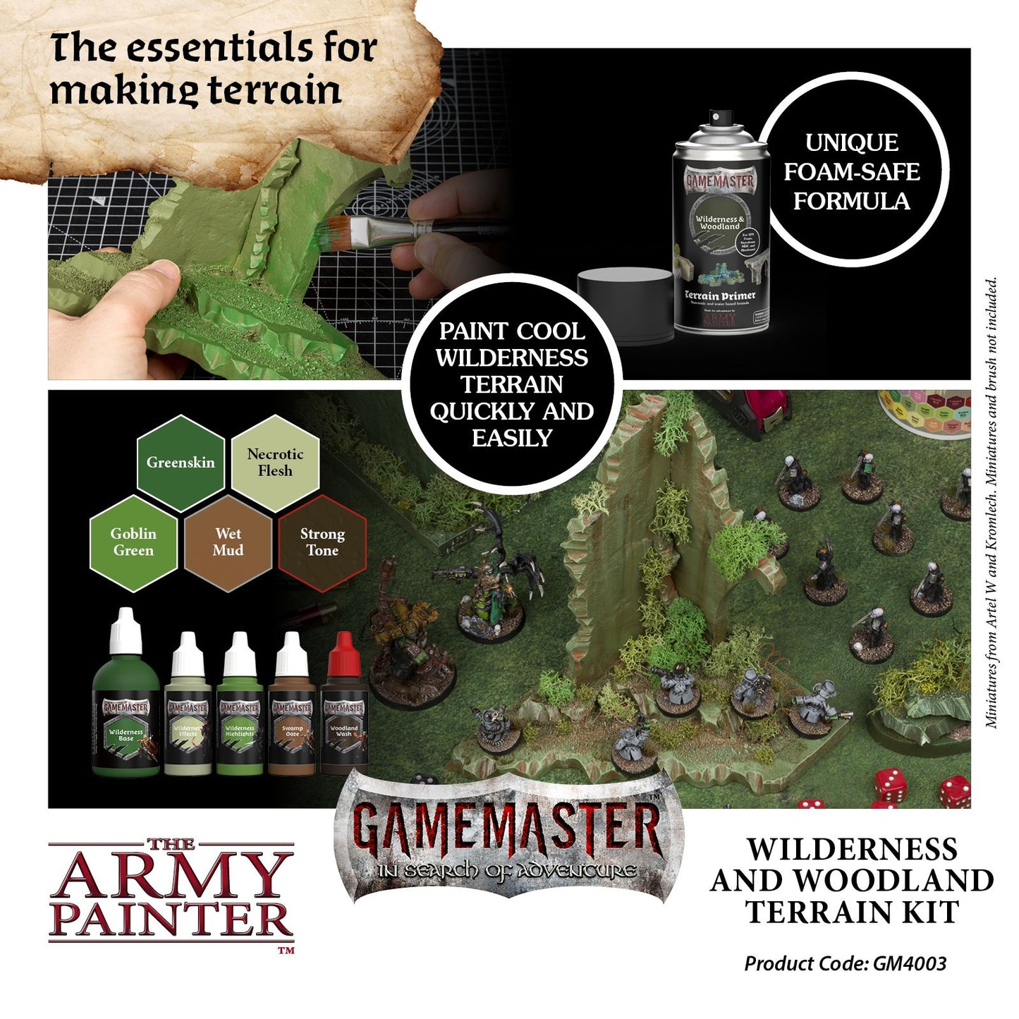 Army Painter Gamemaster - Wilderness & Woodland Terrain Kit
