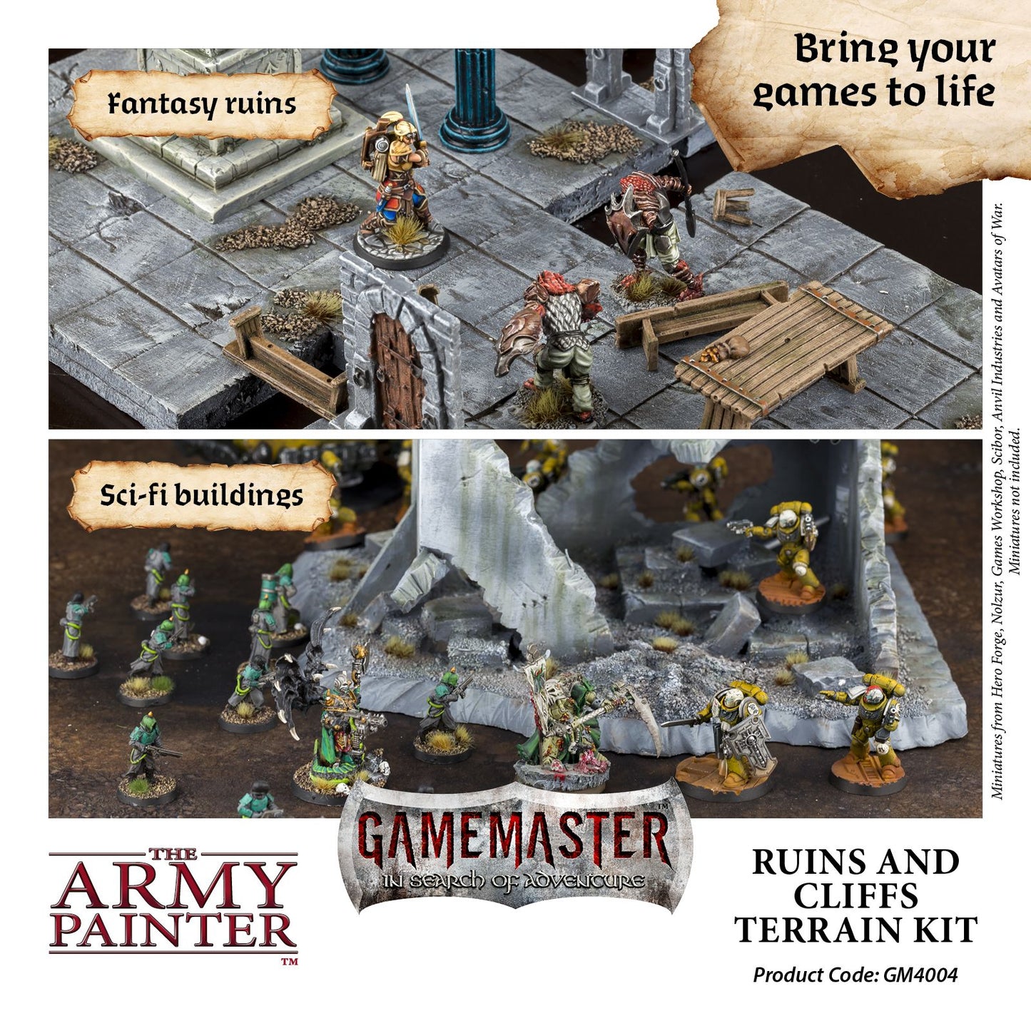 Army Painter Gamemaster - Ruins & Cliffs Terrain Kit
