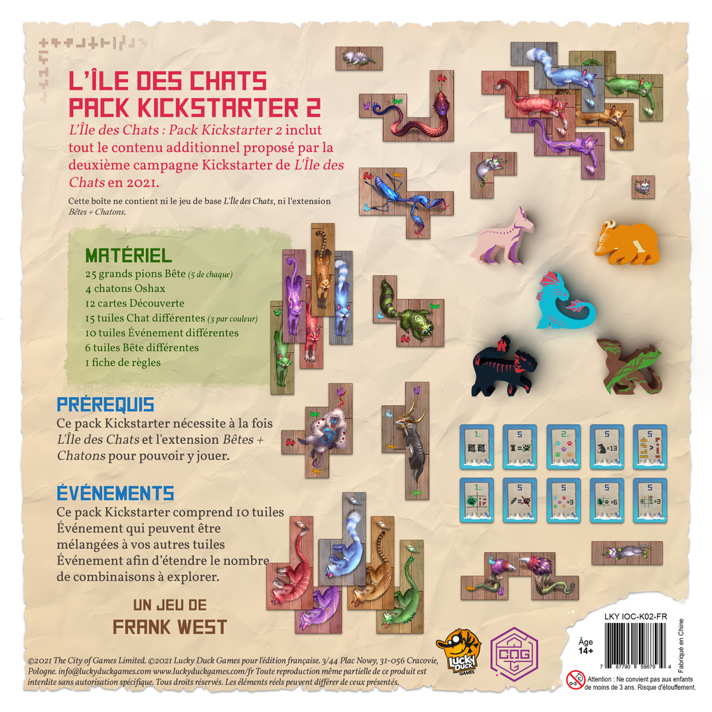 L'Ile des Chats - Pack Kickstarter 2 (FR)