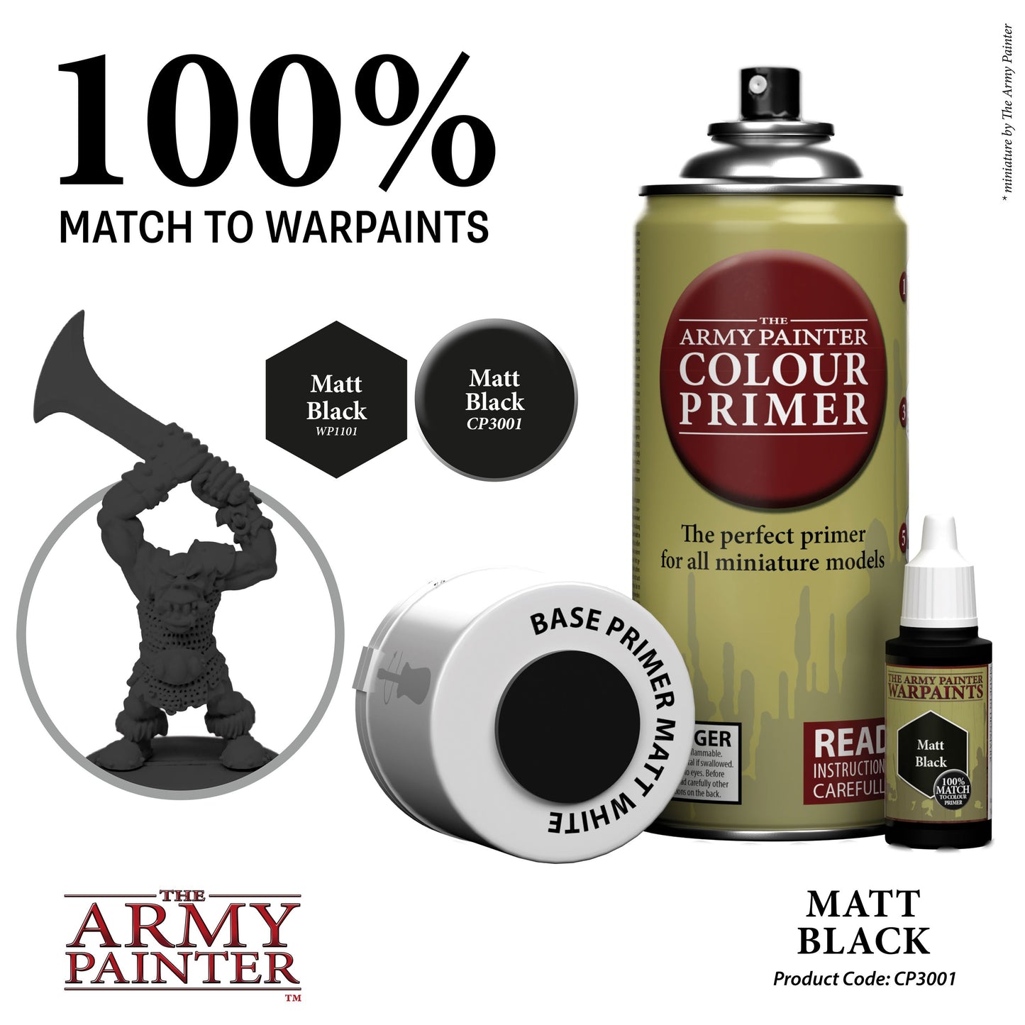 Army Painter Sprays - Colour Primer: Matt Black