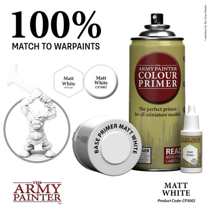Army Painter Sprays - Colour Primer: Matt White