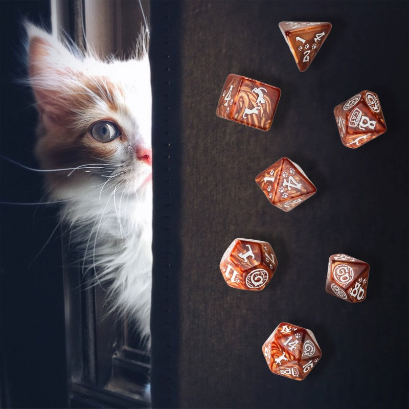 Q Workshop - Cats Muffin 7-Dice Set