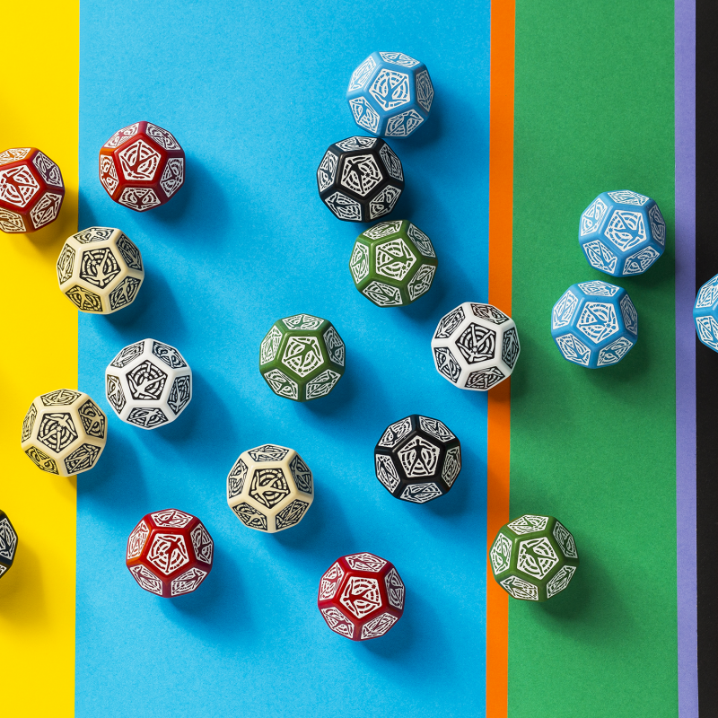 Q Workshop - D12 Hit Location Black/White Die