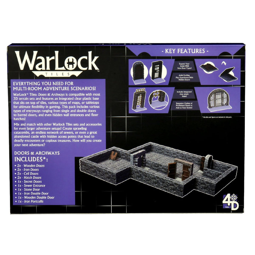 Wizkids Warlock Tiles - Doors & Archways