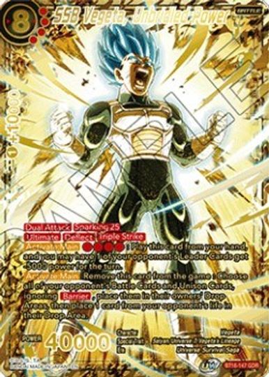 SSB Vegeta, Unbridled Power (God Rare) (BT16-147) [Tournament Promotio –  Boutique Le Chevalier