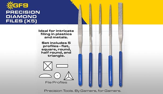 Gale Force 9 Hobby Tools - Precision DIamond Files