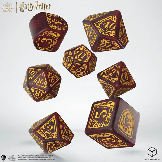 Q Workshop - Harry Potter Gryffindor Modern Red 7-Dice Set