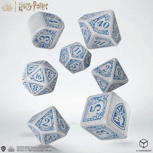 Q Workshop - Harry Potter Ravenclaw Modern White 7-Dice Set