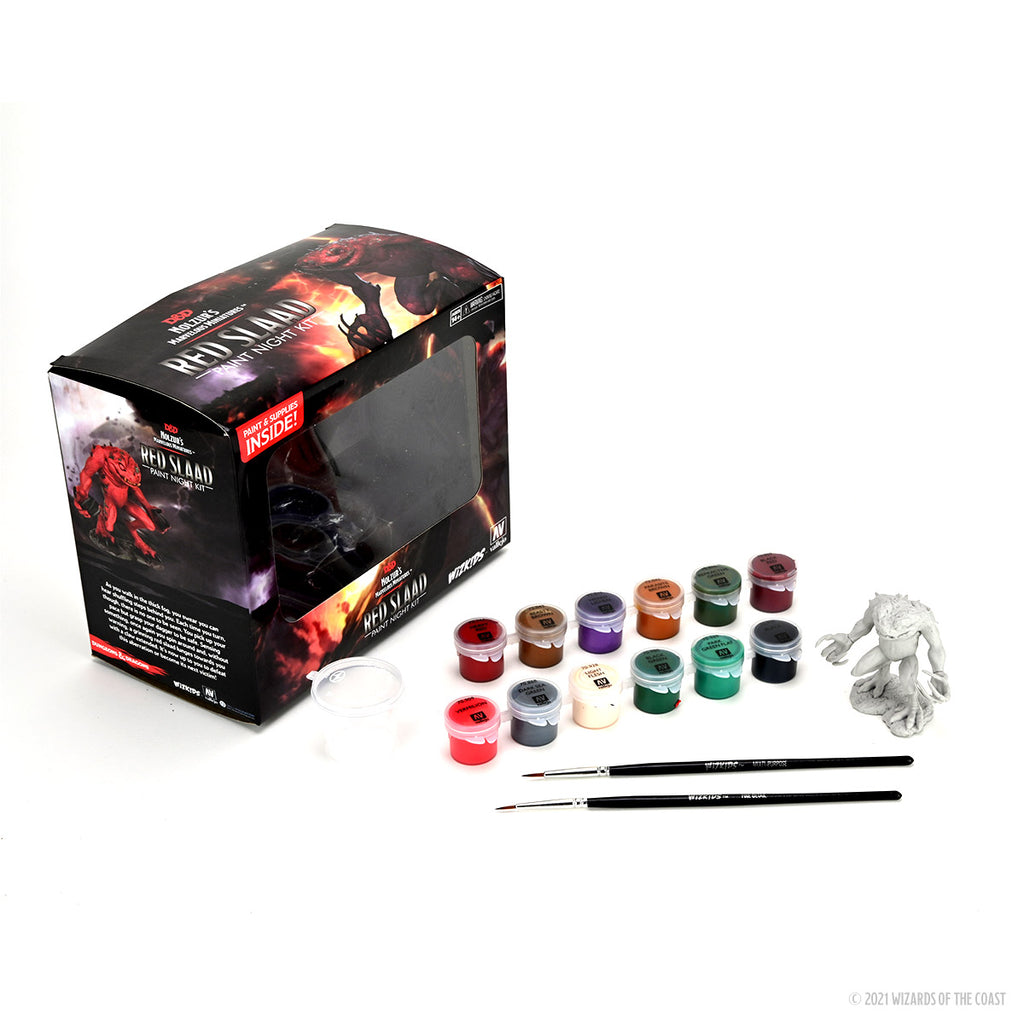 D&D Nolzur's Marvelous Miniatures - Red Slaad Paint Night Kit