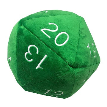 UP Jumbo D20 Dice Plush Green