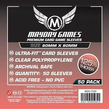 Mayday Games Premium Sleeves 50x50mm 50ct