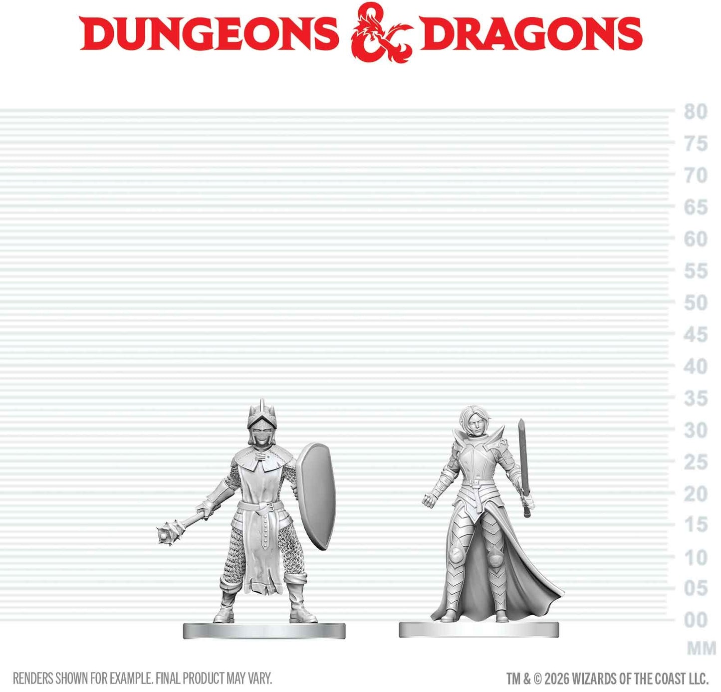 D&D Unpainted - Black Gauntlet & Zhentilar Paladin of Bane