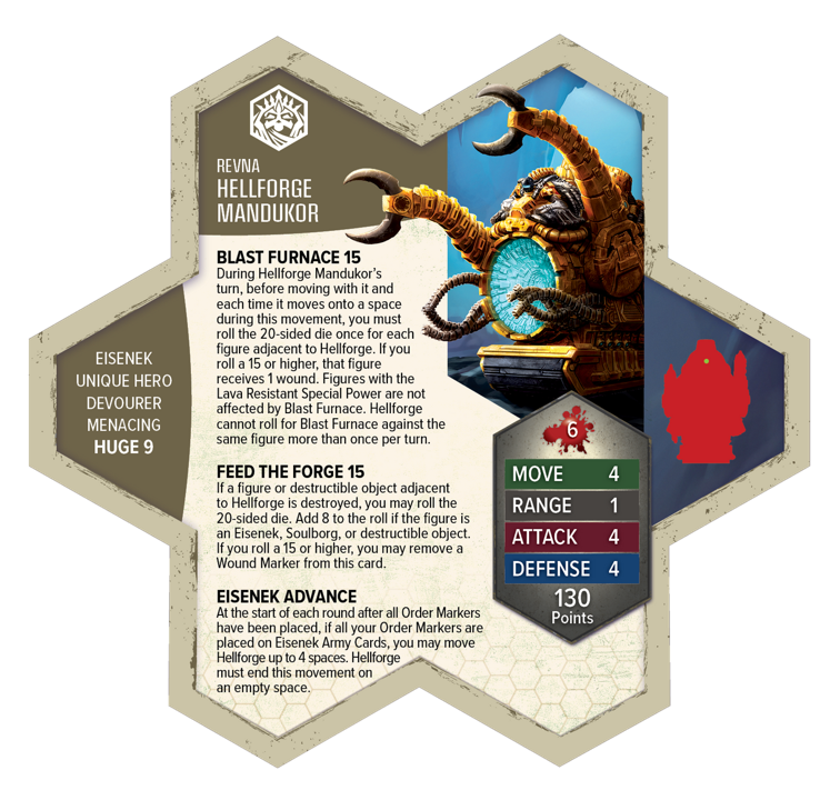 Heroscape - Rising Tide: Hellforge Mandukor Army Expansion