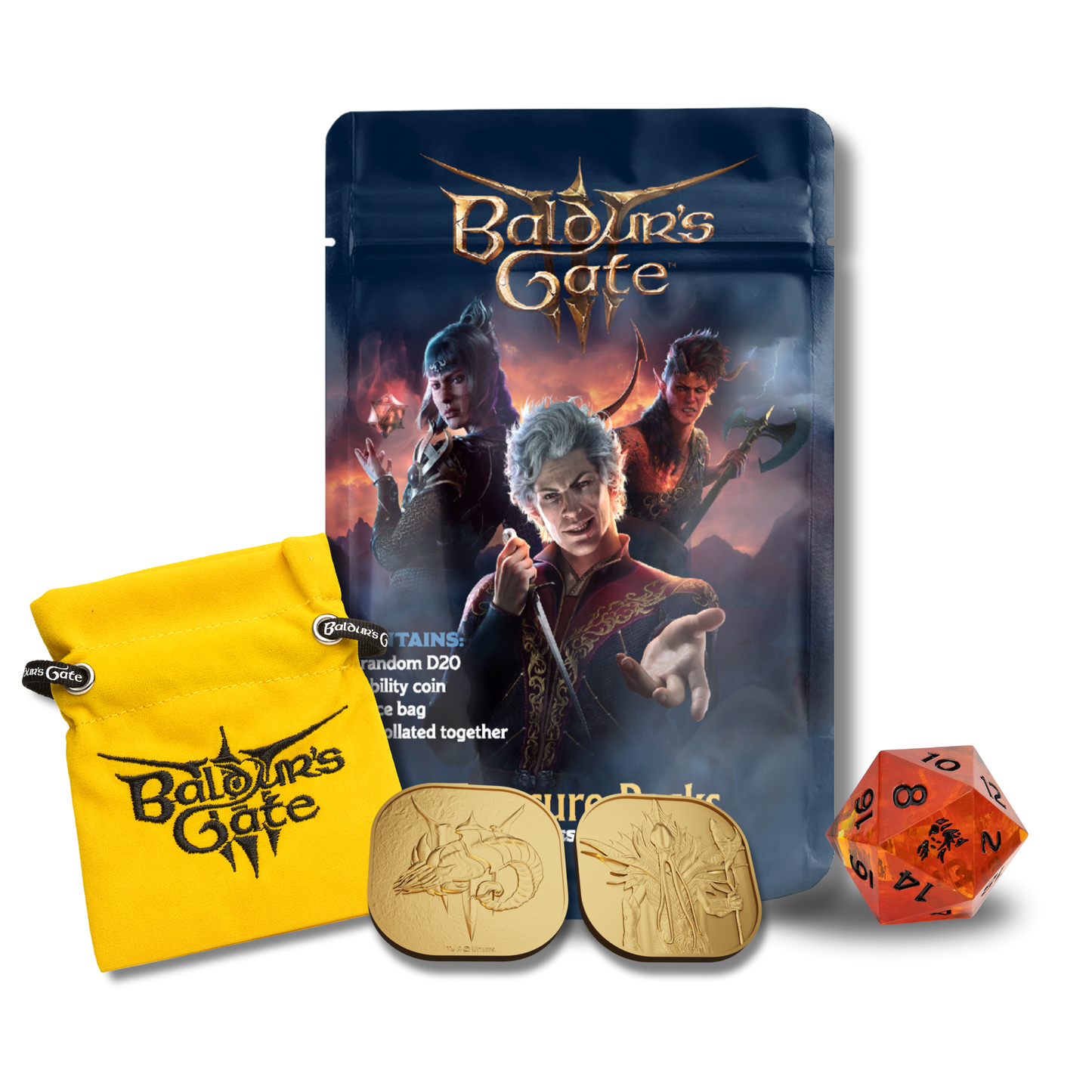Sirius Dice - Baldur's Gate Treasure Pack D20
