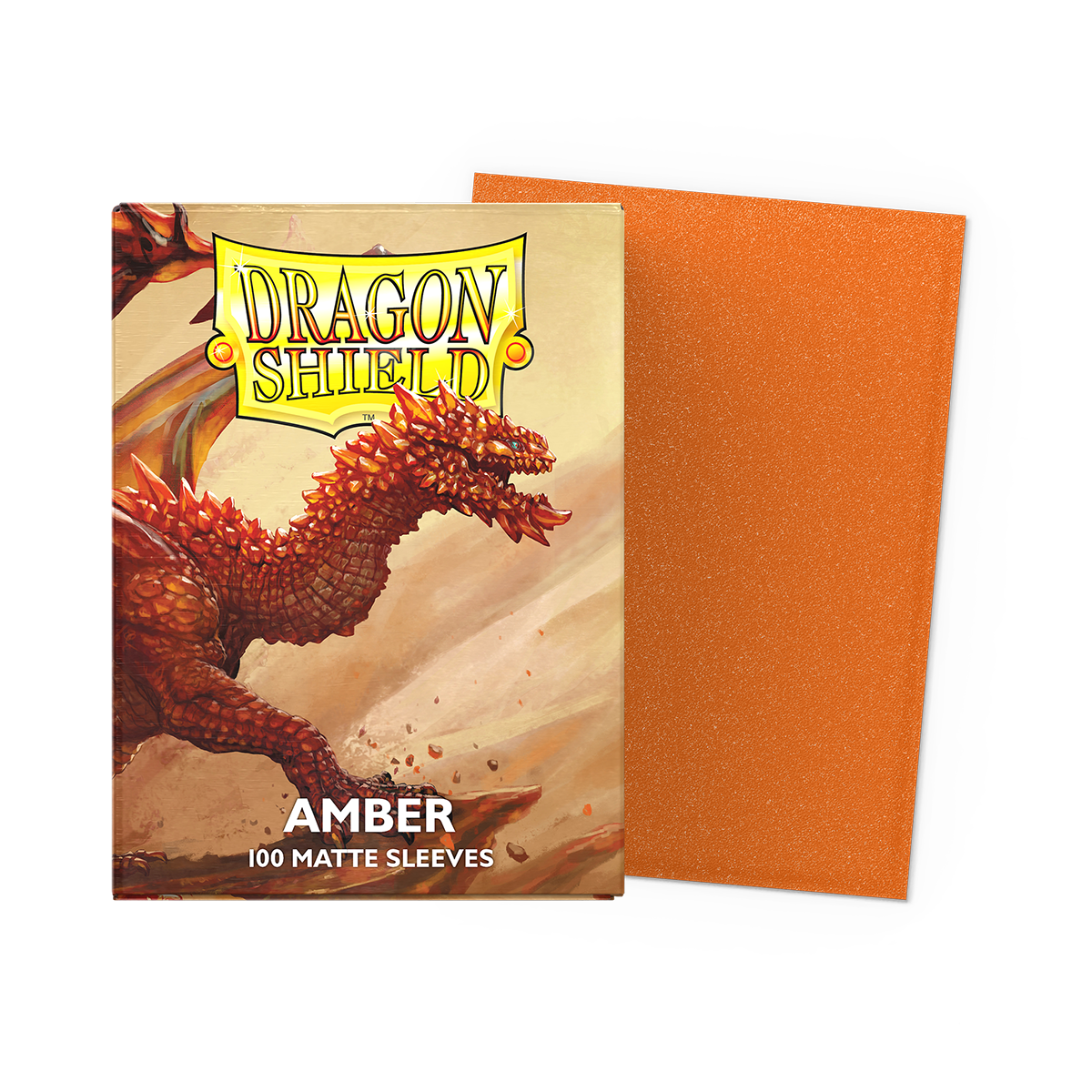 Dragon Shield Matte Sleeves Amber 100CT