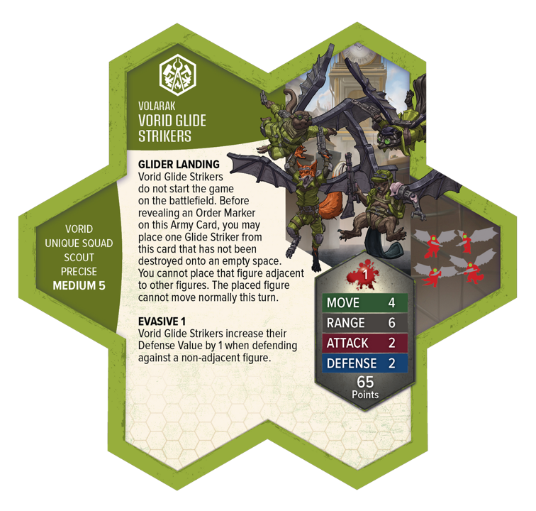 Heroscape - Rising Tide: Wing Commander Tuck Harrigan and Vorid Glidestrikers Army Expansion