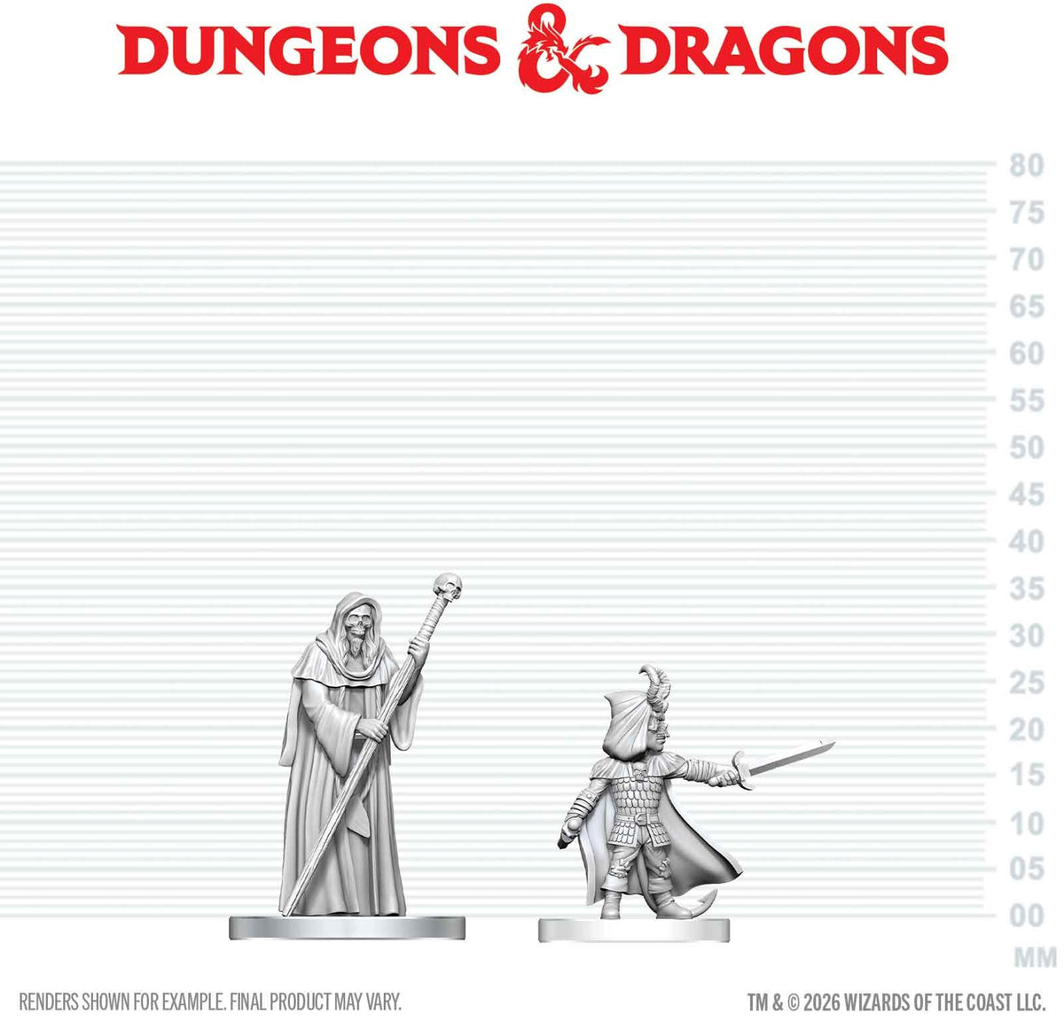 D&D Unpainted - Cultist of Bhaal & Cultist of Myrkul