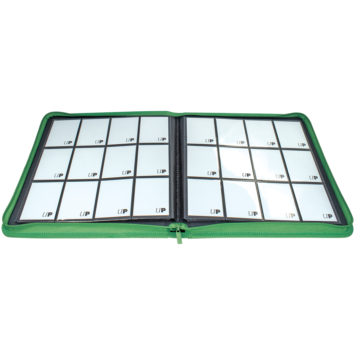 UP Zippered PRO Binder Green 12PKT