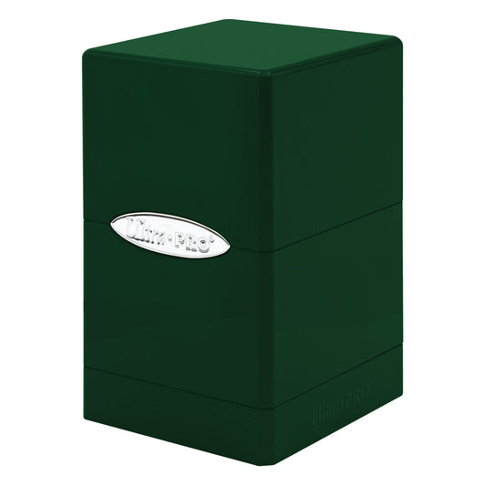 UP Satin Tower Hi-Gloss Deck Box Emerald Green 100+