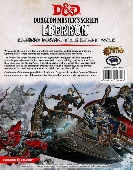Dungeons & Dragons 5th edition - Dungeon Master's Screen Eberron Rising from the Last War