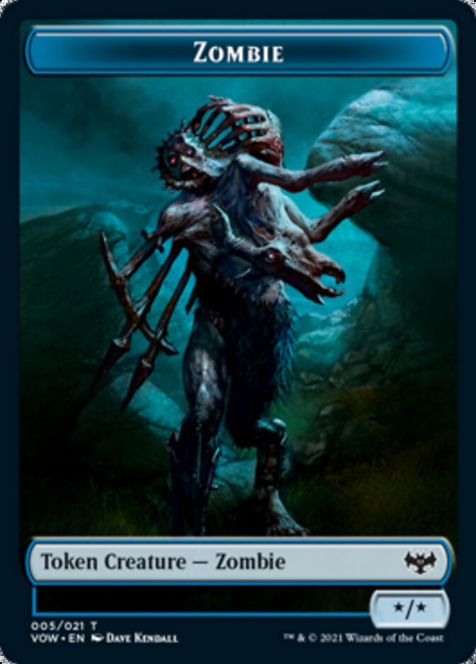 Zombie Token 005 Innistrad Crimson Vow Tokens Boutique Le