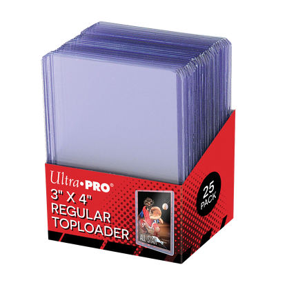 UP 3" x 4" Clear Regular Toploaders Sleeves 25CT