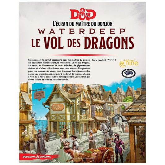 Dungeons & Dragons 5th edition - Dungeon Master's Screen Waterdeep Le Vol des Dragons (Francais)