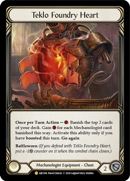 Teklo Foundry Heart [U-ARC004] (Arcane Rising Unlimited) Unlimited Rai   Boutique Le Chevalier