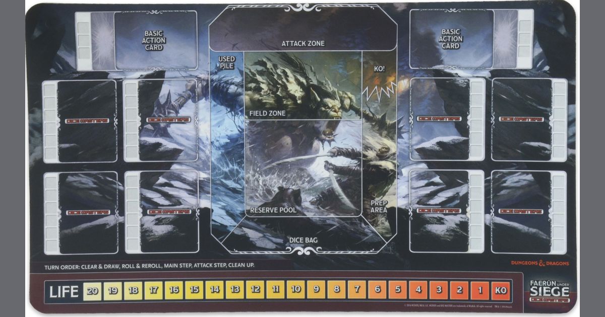 Wizkids D&D Dice Masters Faerun Under Siege Playmat