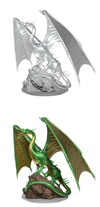 D&D Unpainted - Young Emerald Dragon