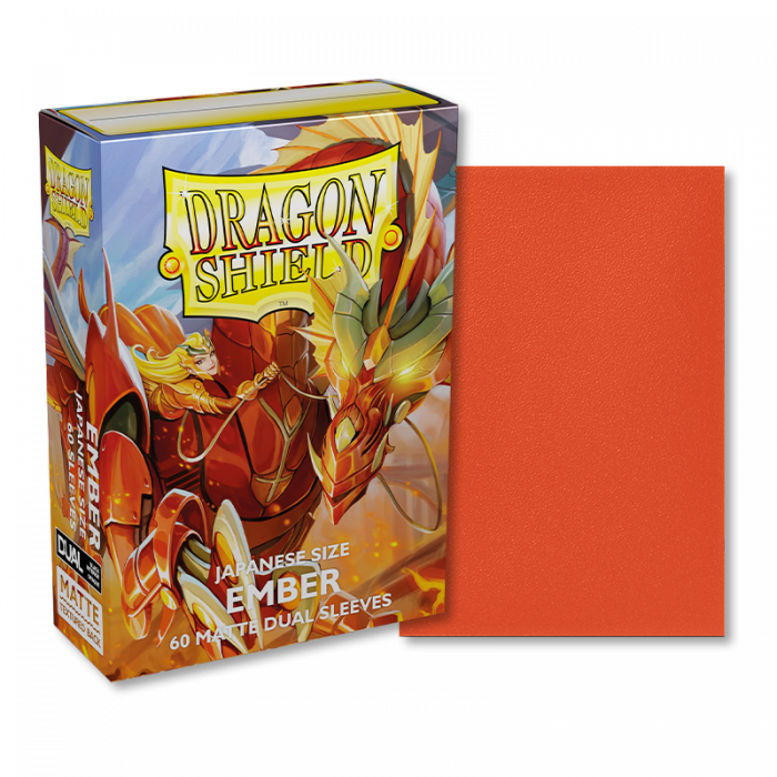 Dragon Shield Japanese Dual Matte Sleeves Ember 60CT