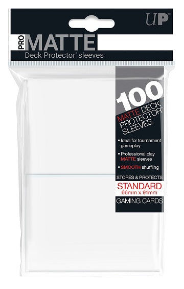 UP PRO-Matte Sleeves White 100CT