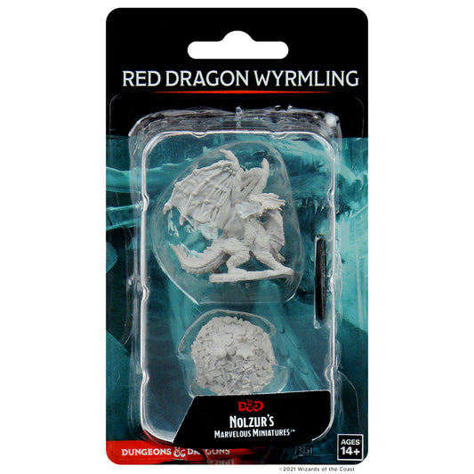 D&D Unpainted - Red Dragon Wyrmling