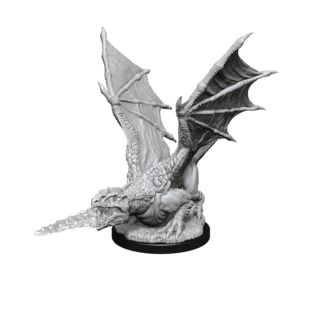 D&D Unpainted - White Dragon Wyrmling