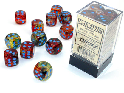 Chessex - Nebula Primary/Blue 16mm 12d6