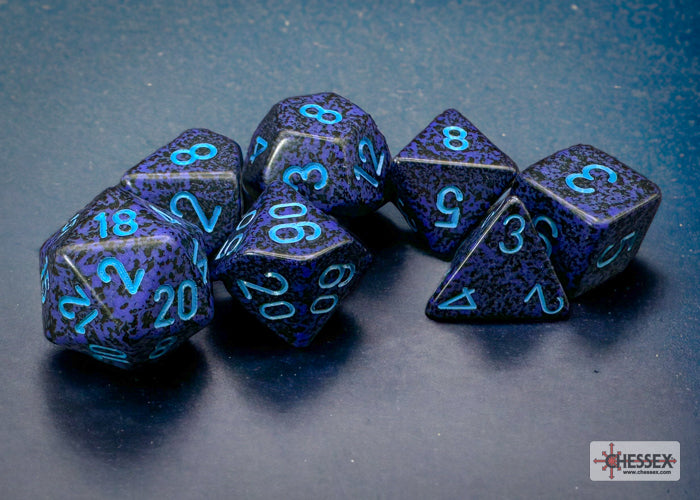 Chessex - Speckled Cobalt 7-Dice Set