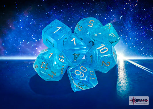 Chessex - Luminary Sky/Silver 7-Dice Set