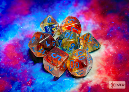 Chessex - Nebula Primary/Blue 7-Dice Set