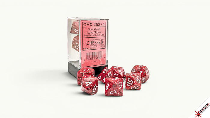 Chessex - Speckled Lava Stone 7-Dice Set