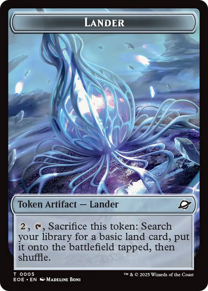 Robot // Lander (0005) Double-Sided Token [Edge of Eternities Tokens]